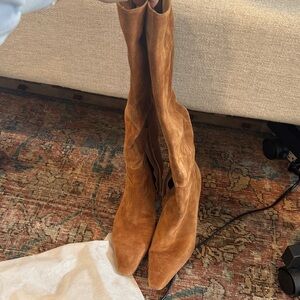 Sam Edelman Sylvia Tan Suede Heeled Boots